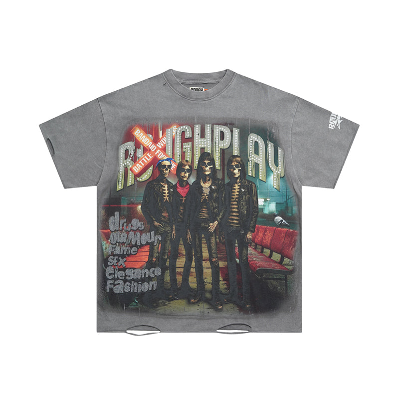Rough Play T Shirts RoughPlay Loving The Crew t-shirt with diamond