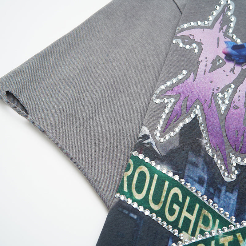 Rough Play T Shirts RoughPlay RockStar with diamond