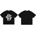 Cole Buxton Black Outline Interlocking CB Logo T-Shirt