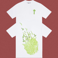 Trapstar Neon Green Multi-T Explosion Tee - White