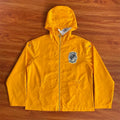 SAINT VANITY Embroidered Rivet Sports Style Casual Windbreaker - Yellow