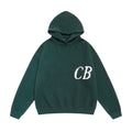 Cole Buxton Dark Green Italic CB Logo Hoodie