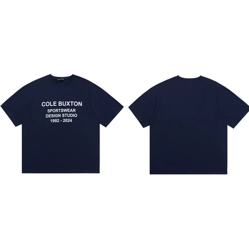 Cole Buxton Navy Sportswear Design Studio T-Shirt