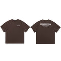 Cole Buxton Brown Minimalist Chest & Back Logo T-Shirt