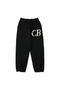 Cole Buxton Black Side Italic CB Logo Sweatpants