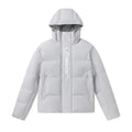 Trapstar Embossed Arch Logo Puffer Jacket - Light Grey