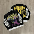 Roughplay Skull Graphic Heavyweight Long-Sleeve Tee - Black/Yellow