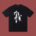 Trapstar Metallic Interlocked "TA" Graphic Tee - Black