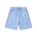 Trapstar Graffiti Logo Sweat Shorts - Peacock Blue