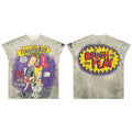Rough Play T Shirts RoughPlay Skateboard T-Shirt with rhinestones